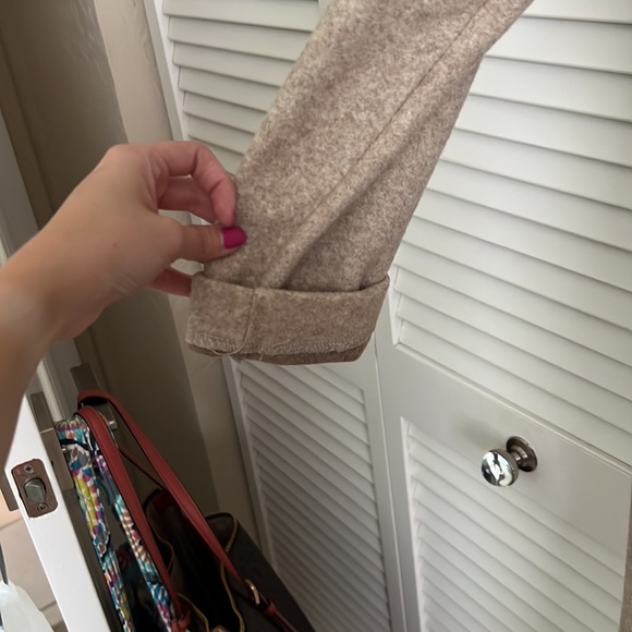 Zara tan long line coat size medium - Picture 3 of 5